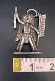 Sterling Silver 925 Native American Indian Chief Pendant 40.8g Designer Bootleg