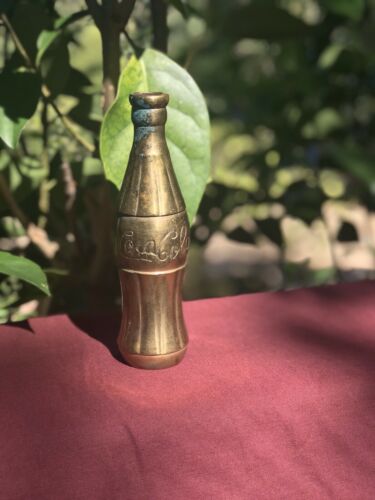 Vintage Solid Brass Collectible Coca Cola Bottle