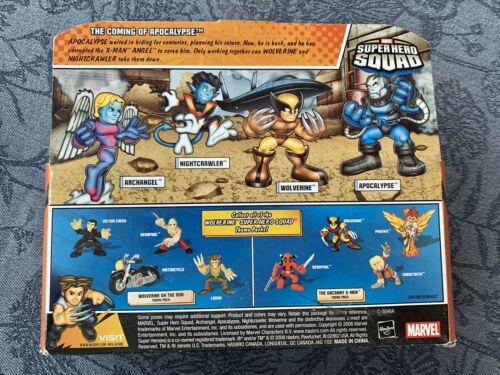 New Marvel Super Hero Squad Wolverine Coming of Apocalypse 4-pack