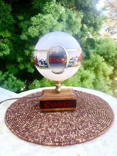 Vintage Adolph Coors Company Golden Colorado Motion Scroll Globe