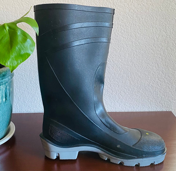 Bata Men’s Rain Boot Steel Toe Shank Black Ansi Waterproof Size 10 USA 44
