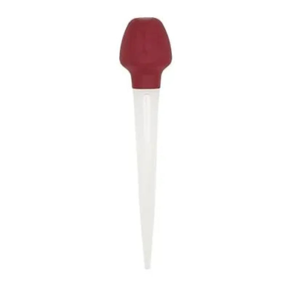 New Good Cook 10800 Clear Red Rubber Tube Durable Heat Resistant Baster 11.5 in.