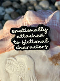 Emotionally Attached To Fictional Characters Enamel Pin Lapel Brooch Pin