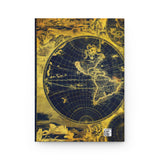 Gold World Treasure Map Buy The Way Artiques Hardcover Journal Matte