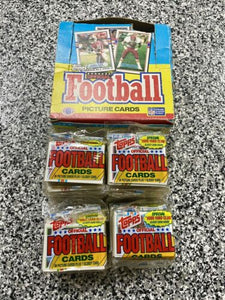 1989 Topps Football Picture Sport Card 22 Ct Packs Of 18 Cards Case Box Set Rare