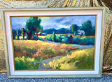 Original Oil Painting Mendocino Artist Erin Dertner California Large Framed Art