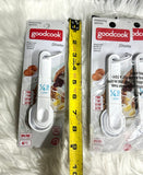 New 4PC Good Cook 19865 White Plastic Heavy Gauge Molded Measuring Spoons