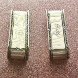 Antique Hallmarked 8844 Sterling Silver 925 “Billy” Napkin Ring Serviette Holder
