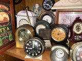 Vintage & Modern Clock Lot of 30 Clocks Carriage Mantle Timepiece Collection