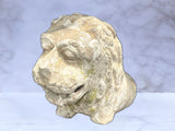 Antique Primitive Carved Stone Rock Lion Relic Statue