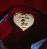 Authentic Alisa Ann Ruch Burn Foundation 2001 Heart Shape Pin Badge - Pin Only