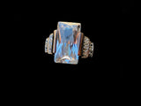 Sterling Silver 925 CZ Cubic Zirconia Accent Stones Ring Size 6.75