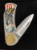Folding Knife NY Fire Department "We Will Never Forget" September 11, 2001 NIB