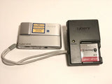 Sony Cyber-shot DSC-T10 7.2MP Digital Camera - Silver With Battery And Charger