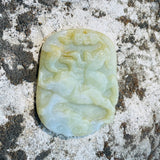 Vintage Asian Carved Jade Jadeite Stone High Relief Horse Amulet Pendant 25g