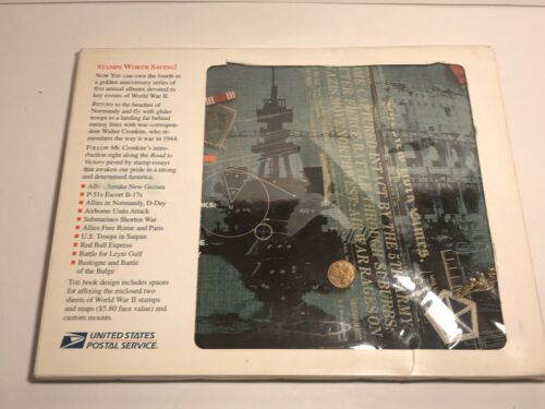 WWII Remembered 1944 Road to Victory Mint set stamps book - Stamps In Album