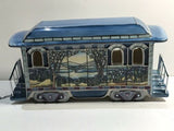 Bradfords Editions Train Collection Ceramic Wild Iris Fields Tiffany Style Train