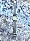 Skagen Denmark 4SGS Gold + Silvertone Watch W New Battery