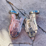 Star Wars R2D2 Sterling Silver 925 Cufflinks Inc. Mens Cufflinks 16g