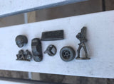Vintage Pewter Metal Cast Nascar Car Racing Collection Collectible Set of 7