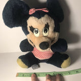 Vintage Walt Disney Plush Minnie Mouse Made In Taiwan RARE