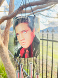 Elvis Presley Music Icon Art Picture Outdoor Musical Wind Chimes Collectible