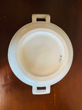 White Large Vintage Italian Ceramic Bowl Soup Tureen Serving Spoon Italy 14