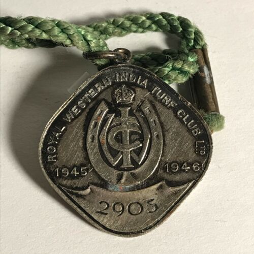 Royal Western India Turf Club Ltd. 1945-1946 Badge Number 2905