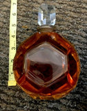 Antique Faceted Crystal Perfume Bottle Unopened From France
