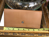 Authentic Cammen Mas Beige Tan Leather Wallet Clutch