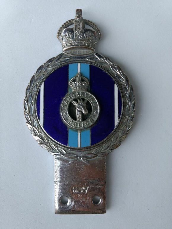 Tanganyika J.R. Gaunt London Car Badge
