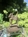 Antique Bronze Tribal Ethnic Horse Statue Sculpture