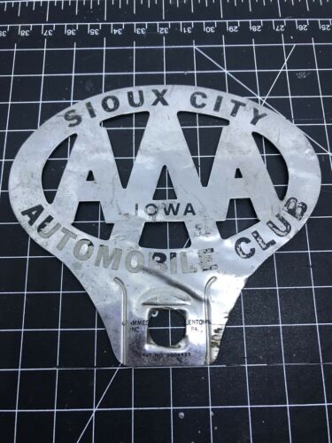 Sioux City Automobile Club Iowa Car Badge