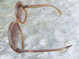 Signed Diane Von Furstenburg VENUS France Pink Frosted Frame Tinted Sunglasses