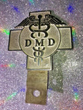 Doctor Of Medical Dentistry DMD Silver Tone Car Badge D.M.D Med Dentist