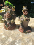 Vintage Signed Tom Clark Leprechaun or Gnome Dublin McCormick Figurine Set