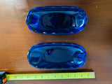 Vintage Cobalt Blue Vintage Art Glass Dish Tray Holder Bowl Set of 2