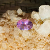 Precious Loose Gem Amethyst Purple Faceted Stone Oval Large 13.88mm 0.9g