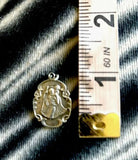 Vintage Sterling Silver St. Christopher Be My Guide Religious Pendant