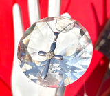 10KT White Gold 18.5” Chain + Signed WIC 10K Diamond 7 Stone Pendant Necklace