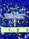 Antique Filigree Large Sterling Silver Dragon Fly Pin Brooch