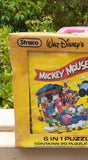 Vintage Walt Disney Mickey Mouse Straco 6 In 1 Puzzle Blocks (20 Puzzle Blocks)