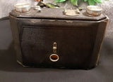 Rare Vintage Minolta Semi 1 Folding Camera W/Case 75MM f3.5 Patent Nippon Crown