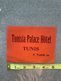 Tunisia Palace Hôtel Tubis F. Tuor Hotel Advertising Luggage Label Sticker