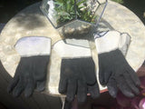 Vintage Zorro Walt Disney Black & White Costume Glove Set Of 3 Gloves