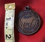 Silky Sullivan Day Golden Gage Fields 1997 Horse Pendant Metal