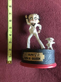 NJ Croce Co. Betty Boop + Pudgy 1970’s Disco Queen Figurine + Music Box
