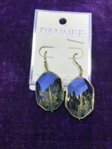 Pannee Wire Wrapped Semi-precious Austrian Large Crystal Earrings