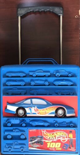 Vintage Mattel Hot Wheels Rolling Storage Case With Retractable Handle New