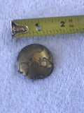 Metal Cooper Brooch Silver Tone World Globe Sun -Moon Dangle Pin Brooch